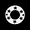 Tarnish Resistant 201 Stainless Steel Links Connectors, Laser Cut, Ring with Star, Stainless Steel Color, 19.5x1mm, Hole: 1.5mm