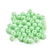 Plastic Beads, Round, Pale Green, 6x5.5mm, Hole: 1.8mm, 3846pcs/500g.