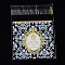 Rectangle OPP Cellophane Bags, with Floral Pattern, Yellow, 9.9x6.9cm, Unilateral Thickness: 0.035mm, Inner Measure: 6.9x6.9cm, about 95~100pcs/bag
