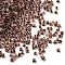 Painted Glass Seed Beads, Cylinder, Inside Colours, Coffee, 2.5x1.8mm, Hole: 2mm, about 2700pcs/450g