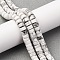 Natural Howlite Beads Strands, Disc, Heishi Beads, 6x3.5mm, Hole: 0.8mm, about 113~114pcs/strand, 14.92''(37.9cm)~15.08''(38.3cm)