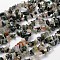 Natural Indian Agate Beads Strands, Chips, 5~8mm, Hole: 0.3mm, 80~81cm
