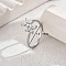 Flower Design Ladies Ring for Daily Wear, Dating and Vacation, Platinum, Inner Diameter: 18mm