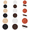 OLYCRAFT 15Pcs 5 Colors Wood Cabochon Settings Wood Brooch Pin Trays 20/25/30mm Inner Diameter Flat Round Wood Brooch Cabochon Frames Blank Cabochon Brooch Base Settings for Jewelry Making DIY Crafts