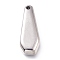 Tarnish Resistant 304 Stainless Steel Pendants, Teardrop, Stainless Steel Color, 24x9.5x4.5mm, Hole: 1.6mm