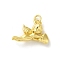 Brass Charms, with Jump Ring, Real 14K Gold Plated, Angel & Fairy, 10.5x15x4mm
