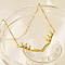 Fashionable Stainless Steel Deer Horn Pendant Necklace for Daily Wear By Women, Golden, 15.75 inch(40cm)