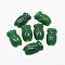 Natural Myanmar Jade/Burmese Jade Pendants, Dyed, Vegetable, 21~23x11.5~14x6mm, Hole: 0.8mm