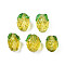 Handmade Lampwork Beads, Pineapple, Yellow, 13~15x12~14x12~14mm, Hole: 1~1.4mm
