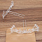 Phoenix Alloy Hair Forks Findings, with Iron Forks, Silver, 100x34mm