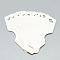 Cardboard Necklace & Bracelet Display Cards, White, 9.5x3.7cm