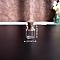 Miniature Glass Bottles, with Cork Stoppers, Wishing Bottles, for Dollhouse Accessories, Pretending Prop Decorations, Column, Clear, 13x18mm