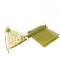 100Pcs Rectangle Organza DIY Craft Drawstring Bags, for Valentine Birthday Wedding Party Candy Wrapping, Olive Drab, 9x7cm