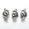 Tibetan Style Alloy Tellurion Pendants, Rotatable Pendants, Cadmium Free & Lead Free, Antique Silver, 18x12x9mm, Hole: 2.5mm, 150pcs/bag