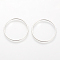 Brass Linking Rings, Lead Free & Nickel Free, Ring, Platinum, 25x1mm, about 1000pcs/bag