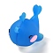 PVC Pendants, Whale, Royal Blue, 48x27x35mm, Hole: 3mm