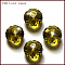 K9 Glass, Imitation Austrian Crystal Beads, Grade AAA, Faceted, Rondelle, Olive, 10x7mm, Hole: 0.9~1mm