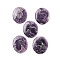 Natural Amethyst Cabochons, Flat Oval, 44.5~45x37.5~38x6~7mm