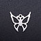 Tarnish Resistant 201 Stainless Steel Hollow Pendants, Butterfly, Stainless Steel Color, 14.5x15x1mm, Hole: 1.5mm