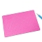 A5 PVC Cutting Mat, Cutting Board, for Craft Art, Deep Pink, 15x22cm