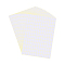 15 Sheets Self-Adhesive Blank Paper Sticker, Rectangle, White, 216x158x0.1mm