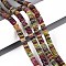 Dyed Natural White Jade Beads Strands, Rondelle, Dark Khaki, 6x2~3mm, Hole: 0.9mm, about 193~203pcs/strand, 15.16~15.94''(38.5~40.5cm)
