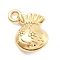 304 Stainless Steel Pendants, PVD Vacuum Plating, Lucky Bag Charms, Real 18K Gold Plated, 15.5x13x5mm, Hole: 2mm