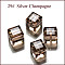 K9 Glass, Imitation Austrian Crystal Beads, Grade AAA, Faceted, Cube, BurlyWood, 5~5.5x5~5.5x5~5.5mm(size within the error range of 0.5~1mm), Hole: 0.7~0.9mm