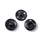 202 Stainless Steel Snap Buttons, Garment Buttons, Sewing Accessories, Electrophoresis Black, 12x4.5mm