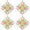 8Pcs Real 18K Gold Plated Rack Plating Eco-Friendly Brass Enamel Pendants, Long-Lasting Plated, Lead Free & Cadmium Free & Nickel Free, Rhombus Charm, Colorful, 31x29x1mm, Hole: 1.2mm