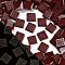 Luminous Resin Imitation Chocolate Decoden Cabochons, Glow in the Dark, Coconut Brown, Square, 8.5~9x8.5~9x2mm