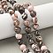 Natural Argentina Rhodonite Beads Strands, Round, 10~10.5mm, Hole: 1~1.2mm, about 37~38pcs/strand, 14.96~15.24''(38~38.7cm)