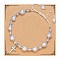 Handmade Woven Plastic imitation Pearl Braided Bead Bracelets, Alloy Cross Charm Bracelets for Women