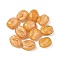 Baking Painted Glass Seed Beads, Coffee Bean, Sandy Brown, 11x8.5x6mm, Hole: 1mm