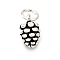 925 Sterling Silver Pinecone Charms, with Jump Rings, Antique Silver, 11x7mm, Hole: 4mm