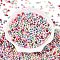 Glass Seed Beads, Opaque Colours, Round, Mixed Color, 3.5~4x3~3.5mm, Hole: 0.8~0.9mm, about 4500pcs/pound