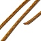 Braided Stainless Steel Cord, for DIY Craft, Textured Round, Dark Goldenrod, 3mm, about 32.81 Feet(10m)/Roll