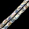 Transparent Glass Beads Strands, AB Color Plated, Faceted Column, Clear, 6x4mm, Hole: 0.8mm, about 80pcs/strand, 20.08''~20.47''(51~52cm)