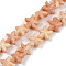 Synthetic Coral Dyed Carved Beads Strands, Starfish, Camel, 10~10.5x11~11.5x5.5~6mm, Hole: 1.2mm, about 31pcs/strand, 10.43''(26.5cm)
