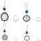 SUPERFINDINGS 4 Style Wedding Bouquet Photo Charm Aesthetic Bridal Bouquet Holder Picture Frame Charms Single Lacy Frame Wedding Pendants with Glass Cabochons, Tray: 14-25x13-18mm