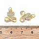 Латунные микро проложить кубического циркония подвески KK-C092-24D-G-3