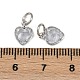 Латунные микро проложить кубического циркония подвески KK-Z120-05P-02-3