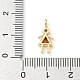Латунные микро проложить кубического циркония подвески ZIRC-I356-17G-B05-3