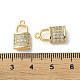 Латунные микро проложить кубического циркония подвески KK-F872-16G-02-3