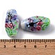 Овальные бусины Lampwork ручной работы LAMP-G137-D08-3