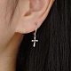 Модные серьги-кольца из стерлингового серебра s925 BO1678-2-4