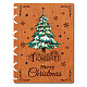 Деревянная книга с памятными открытками WOOD-WH0045-06-1