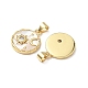 Латунные микро проложить кубического циркония подвески KK-Q068-62G-2