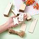 Незаконченные деревянные большие подвески WOOD-TA0002-27-6