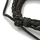 Браслеты из плетеного шнура из искусственной кожи BJEW-G709-07B-AS-3
